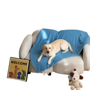 Soulbond Premium Cooling and Lightweight Pet Blanket for Cats and Dogs - Q-MAX 0.45 Breathable Spring/Summer Machine Washable Pet Blanket, Durable and Portable, Soft Sofa Protector, Multi-functional Pet Blanket