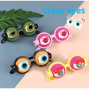 Fun and quirky glasses, suitable for children, creative prank toy, Easter, Christmas, and birthday gift, novelty and funny gadget, game accessory, suitable for party supplies.