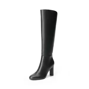Dream Pairs Almond Toe Chunky Knee-high Boots