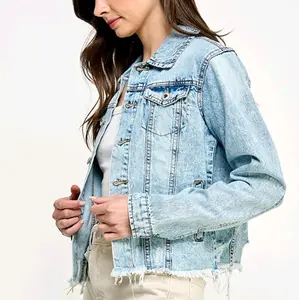 custom sports denim jacket