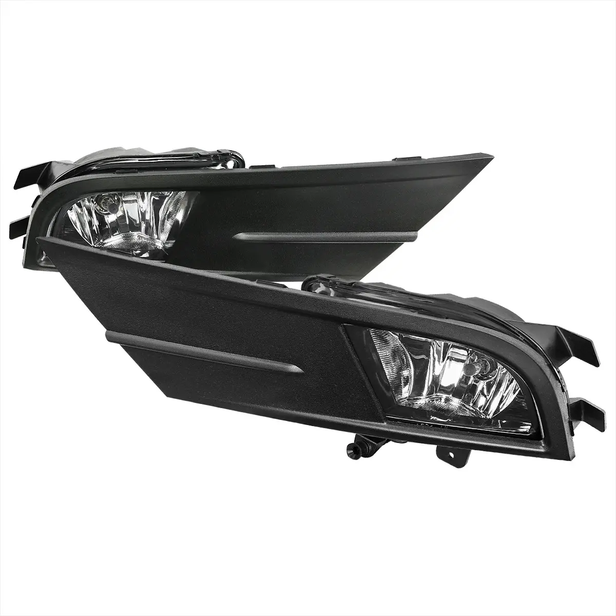 2015-2018 Volkswagen Jetta H8 Fog Lights Kit w/ Switch & Wiring Harness (Chrome Housing/Clear Lens)