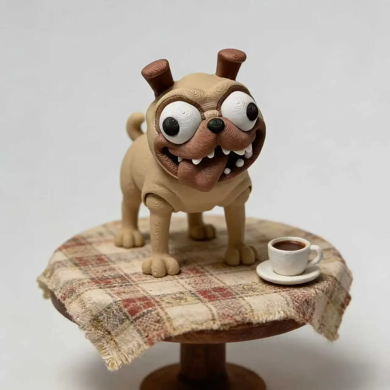 3D-Printed Plastic Dog Figurine - 1 pc Home Supplies Ornament, Animal-Themed Collectible Figurines & Miniatures, Home Decor Accent Piece, 3D Decor