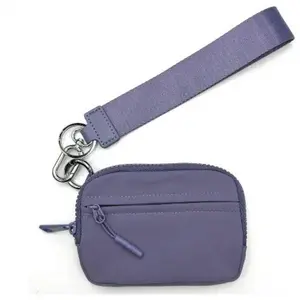 Dual Wristlet Wallets for Women RFID Blocking Crossbody Wallets Purse with ID Window Large Wristlet Purse Nylon