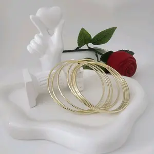 Valdiviajewelry #1133 High quality 14k gold plated bangle set (DO NOT OPEN)