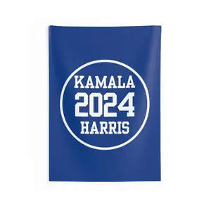Kamala Harris 2024 Wall Tapestry - Political Wall Art - Election Campaign Decor - Large Fabric Tapestry - Team Kamala Home Decor