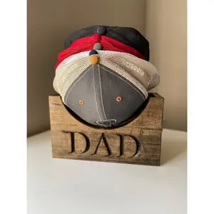Wooden Hat Holder, Wood Hat Box, Baseball Hat Holder, Cap Organizer, Cap Stand, Personalized Hat Holder, Father's Day Gifts, Gift for Dad