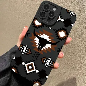 for iPhone 17 ProMax Navajo Style Phone Case, Decorative Phone Protector Cover, Decorative Smartphone Protector, Phone Accessories Compatible with iPhone 11 12 13 14 15 Pro Max 15 Plus 16 16 Pro Max, Casing