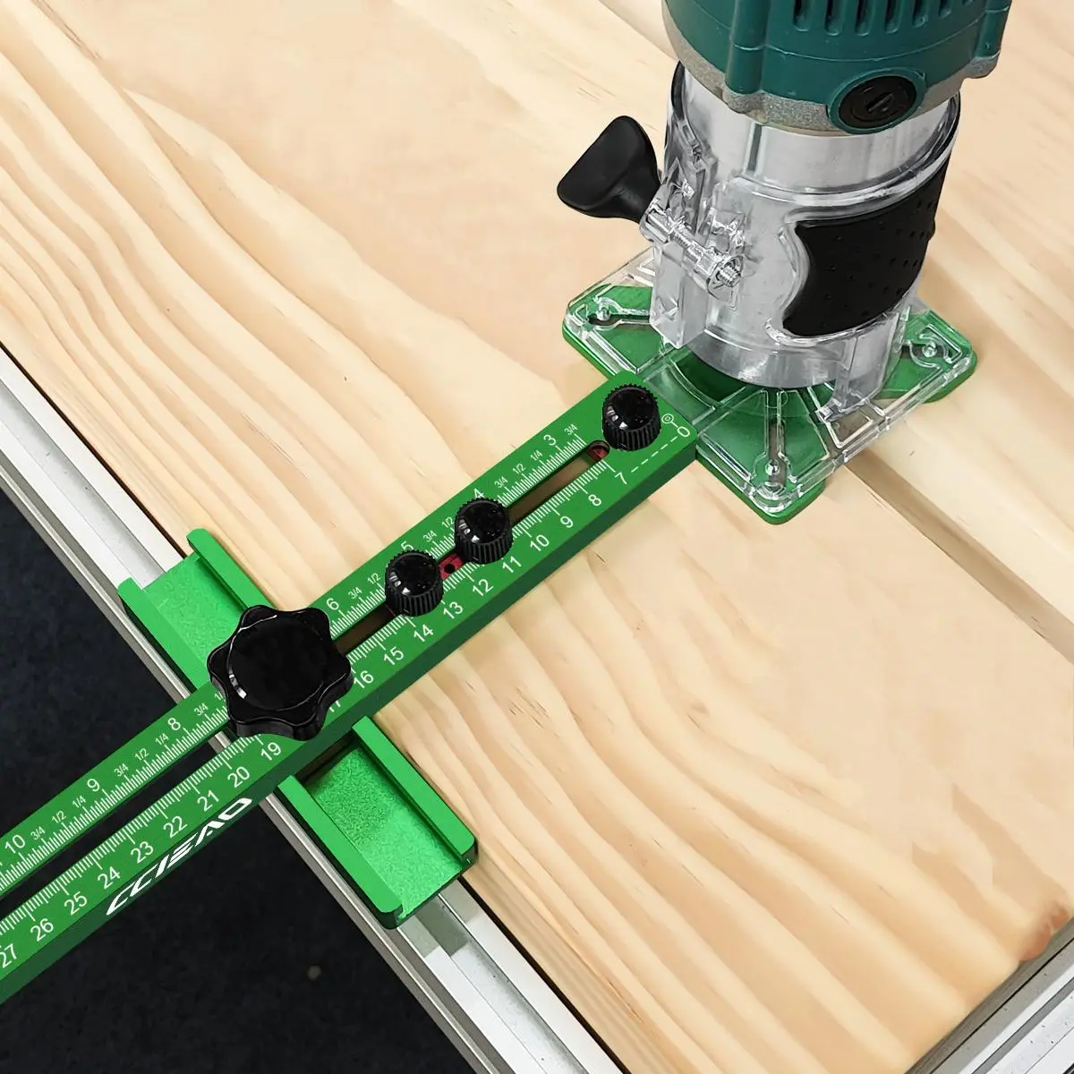 3-in-1 Router Milling Groove Bracket, Precise Home Cabinet Hardware Jig for Drawer Cabinet Installation, Woodworking Specialized Cutting and Milling Tool, Heavy Duty Industrial, Power Tool