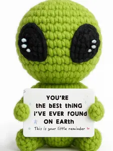 Unique Valentines Gifts for Him Her Boyfriend Girlfriend Crochet Alien Valentines Day Anniversary Birthday Funny Romantic Gifts to My Love Men Women