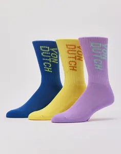 Mens Von Dutch Logo Crew Socks 3-Pack