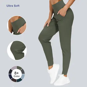 THE GYM PEOPLE Joggers for Women Lightweight Athletic Leggings Tapered Lounge Pants Scrub Stretchable Fitness Outfit Pet Hair Resistant Fall Autumn Work Business Casual High Waisted Bottoms Athleisure Cozy  Friendly Plus Outdoor Activities Active Wear