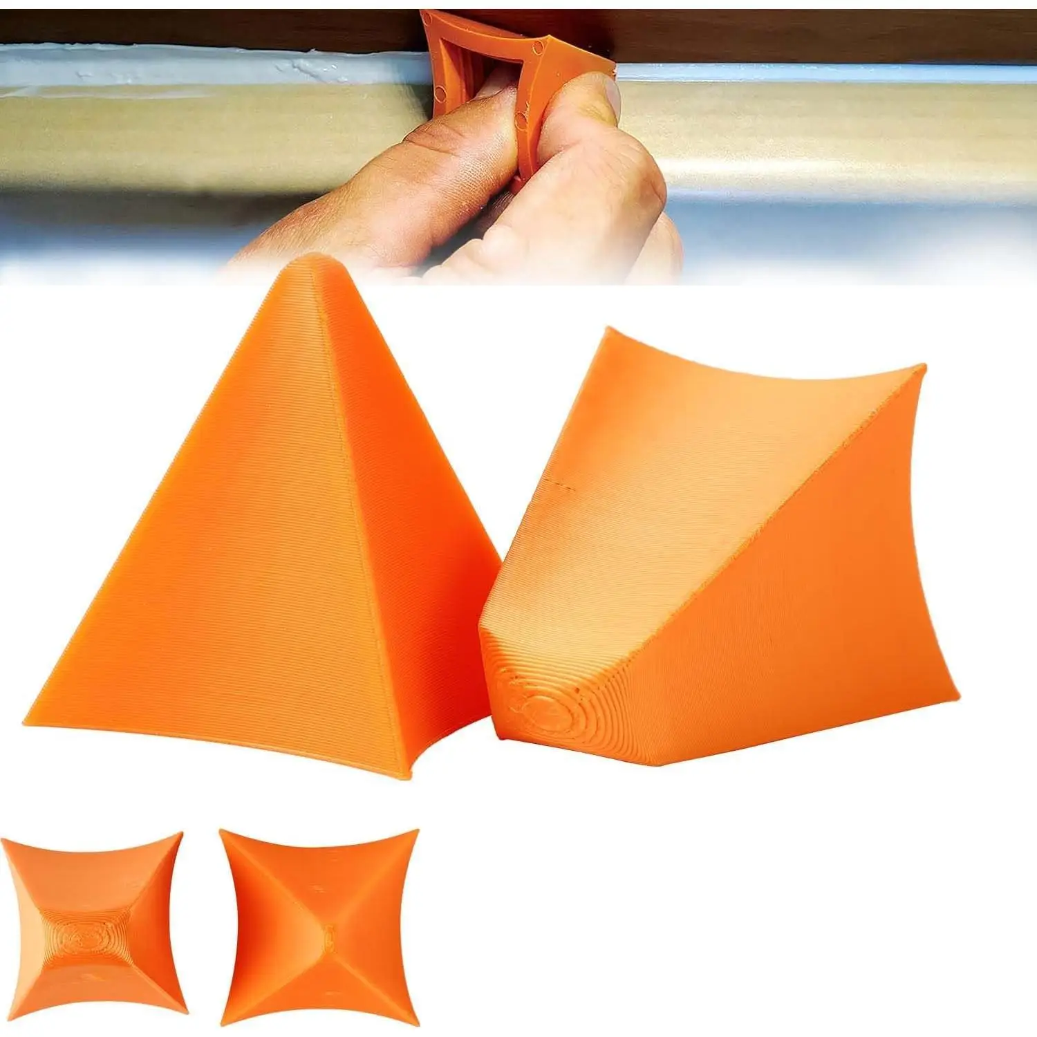 Silicone Seam Tools,Silicone Caulking Tool Set,Caulk Finishing Tool, Reusable Caulking Applicator Finishing Tool,4/6/10/16mm Calking Tool forJoints in