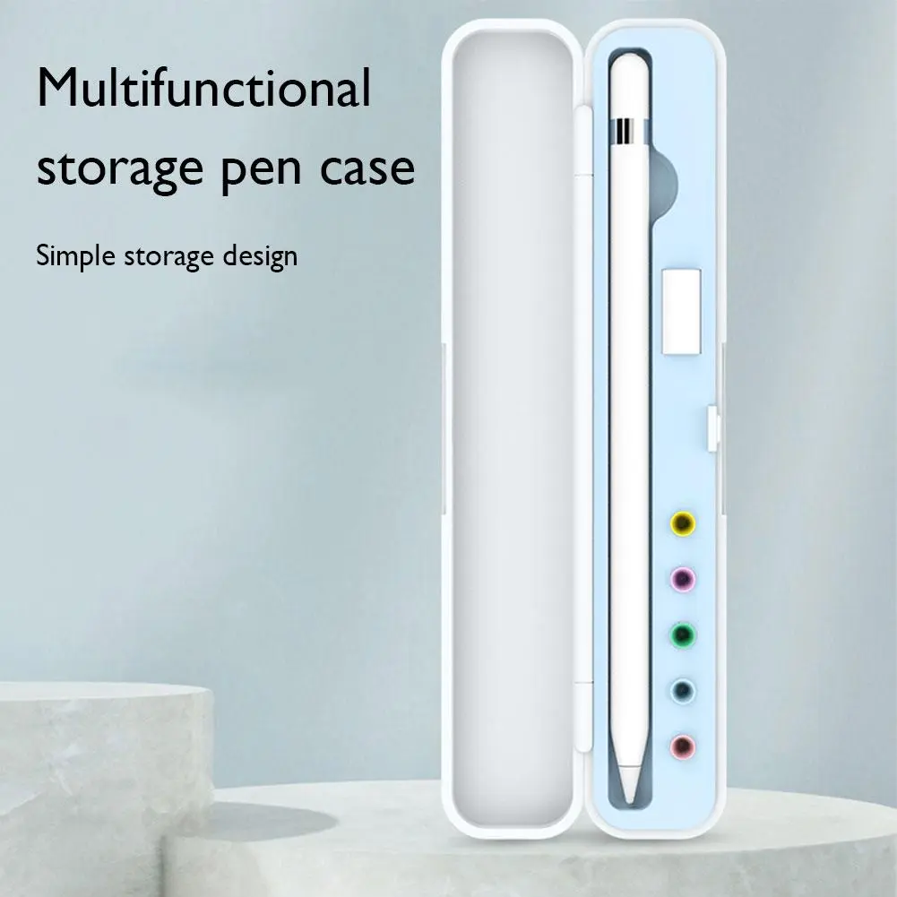 1/2PCS For Apple Pencil Storage Box Portable ABS Silicone Protective Case for Apple Pencil Pen Nib Holder For Ipad Pencil