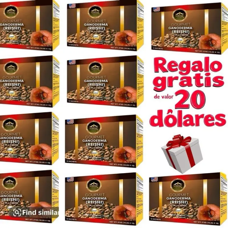 Eternal Spirit Beauty | Coffee with Ganoderma (Reishi) – 4 in 1  | 15 Sachets | Pack of 10 | + FREE GIFT 20 dollar value |