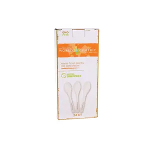 World Centric Premium Compostable Cornstarch Spoons - 288 Count