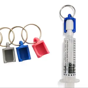 Syringe Cap Clip Holder for Badge Reel / Keyring - EMT, Paramedic, RN, Nurse, Flight Medic, Flight Nurse Keychain Attachment