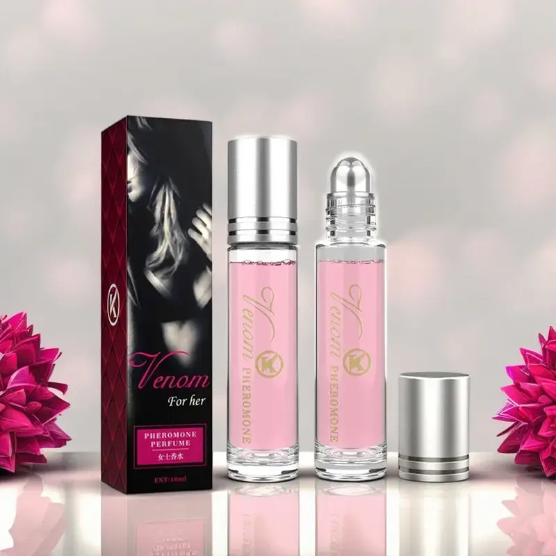 Women’s pheromone perfume oil, Venom rollerball duo (0.34 oz) with floral fruit scent, long-lasting attraction fragrance for dates and everyday use, enhances confidence, fragrance perfume oils attractive