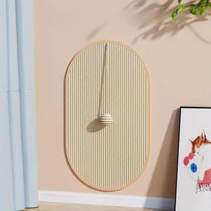 Cat Scratching Pad, 1 Count Wall Mounted Cat Scratcher, Natural Sisal Scratcher, Cat Scratching Board, Pet Supplies for Indoor Cat, Cat Furniture, Cat Accessories