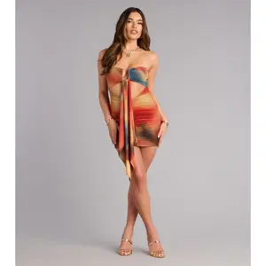 Golden Hour Energy Tube Mini Dress