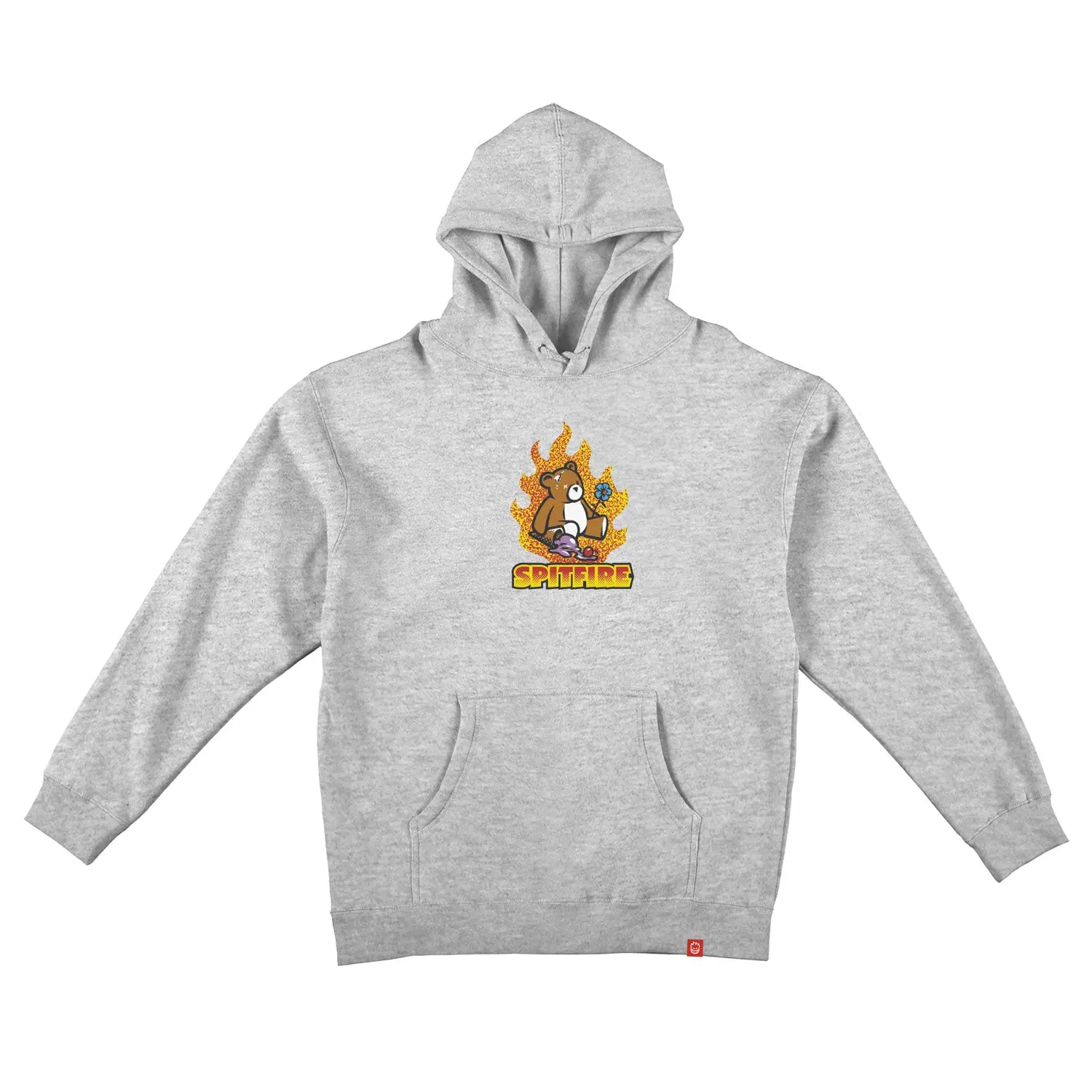 Spitfire Wheels Hoody Lil Beatdowns Pullover Grey Heather