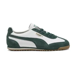 PUMA Mens Arizona Retro Lace Up Sneakers Shoes Casual - White