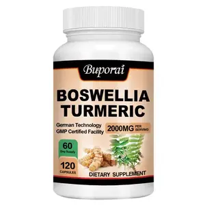 Buporai Dietary Soft Capsules (120 Count) – 2000mg Nutrient Supplement for Adults, Bone & Joint Support, Immune Health, with Natural Botanical Extracts (Frankincense, Turmeric, Black Pepper)