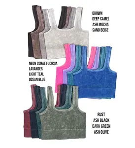 "Lindsey" Washed Square Neck Brami (Multiple Colors)