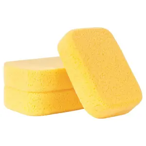 7-1/2 in. x 5-1/2 in. Extra Large Grouting, Cleaning and Washing Sponge (3-Pack) Yellow
