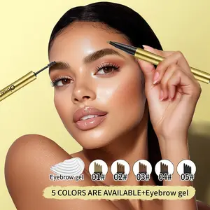 Ultimate Eyebrow Retractable Definer Pencil, Ash, Dual-Sided Brow Brush, Fine Tip, Shapes, Defines, Fills Brow Makeup, Eyebrow Gel