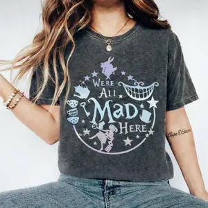 Made in USA, Vintage 90s #Alice in w0nderland stuff Unisex T-shirt, Book Shirt Bookish Things Literary Shirt Reading Shirt Light Academia, Matching Tee Vintage, Cartoon Shirt