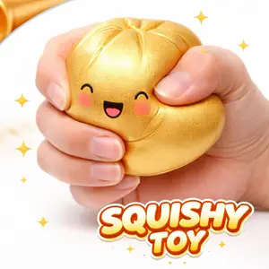 Extra Large Dumpling Squishy Toy – Soft TPR Stress Relief Squishy, Random Style, Cute Gift for Kids Valentine & Easter