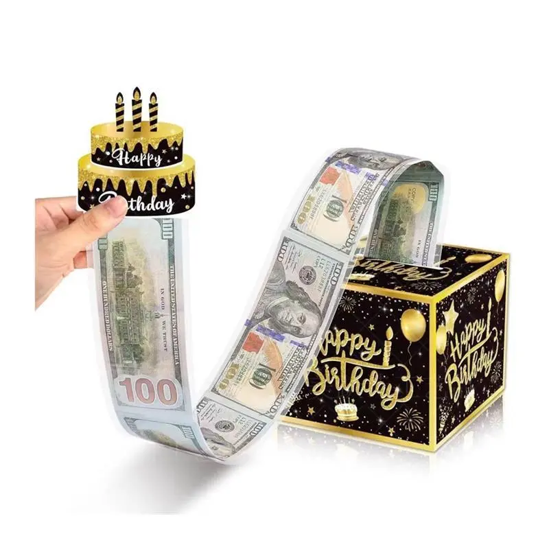 Birthday Gift Box Design Surprise Cash Holder, Family Party Decoration, Best Birthday Present, Hidden Money Storage, Festive Celebration Essentials, Surprise Gifts, Unique Birthday Gifts, Happy Birthday