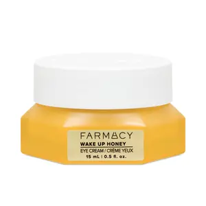 Farmacy Beauty Wake Up Honey Eye Cream 15 mL Clinically Proven Brightening with Vitamin C Hydrating Honey for Dark Circles Fine Lines