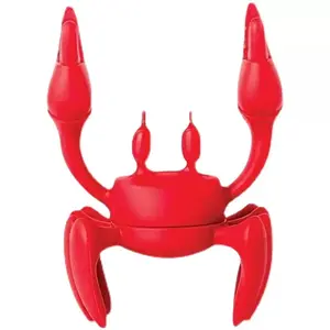 Red Crab Silicone Cutlery Holder, Heat-Resistant Spoon Holder and Steam Releaser, Kitchen Gift