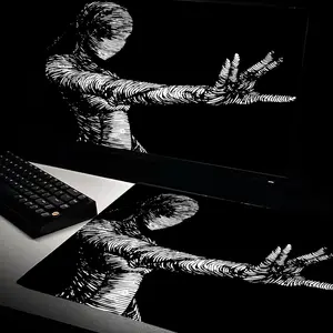 Control Type Glass Mouse Pad Professional Fps Gaming Smooth Feel, High-Quality Precision Control Surface, Ideal for Gamers & PC Users, Non Slip Mousepad, Gaming Mouse Pads