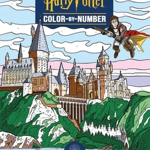 Harry Potter Stress Relief Coloring Book - Editors of Thunder Bay Press, Soft Cover, Numbered Line Art, All Ages, Perforated Pages, Officially Licensed Images, Relax & Color, Reduce Stress, Focus-Regaining English Screen-Free Calming Activity Book