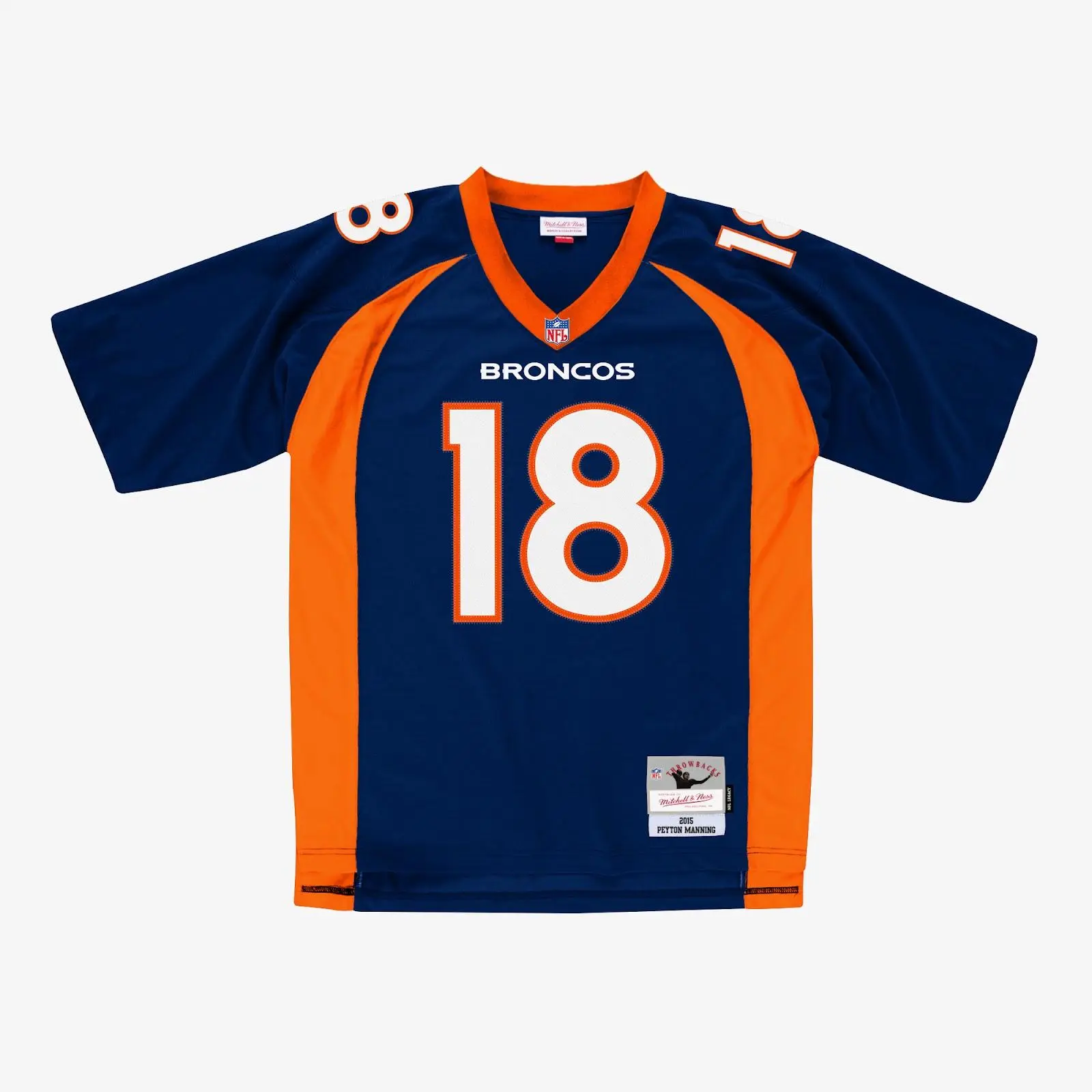 Peyton Manning Denver Broncos Navy 2015 Legacy Jersey NFL Throwback Mitchell & Ness