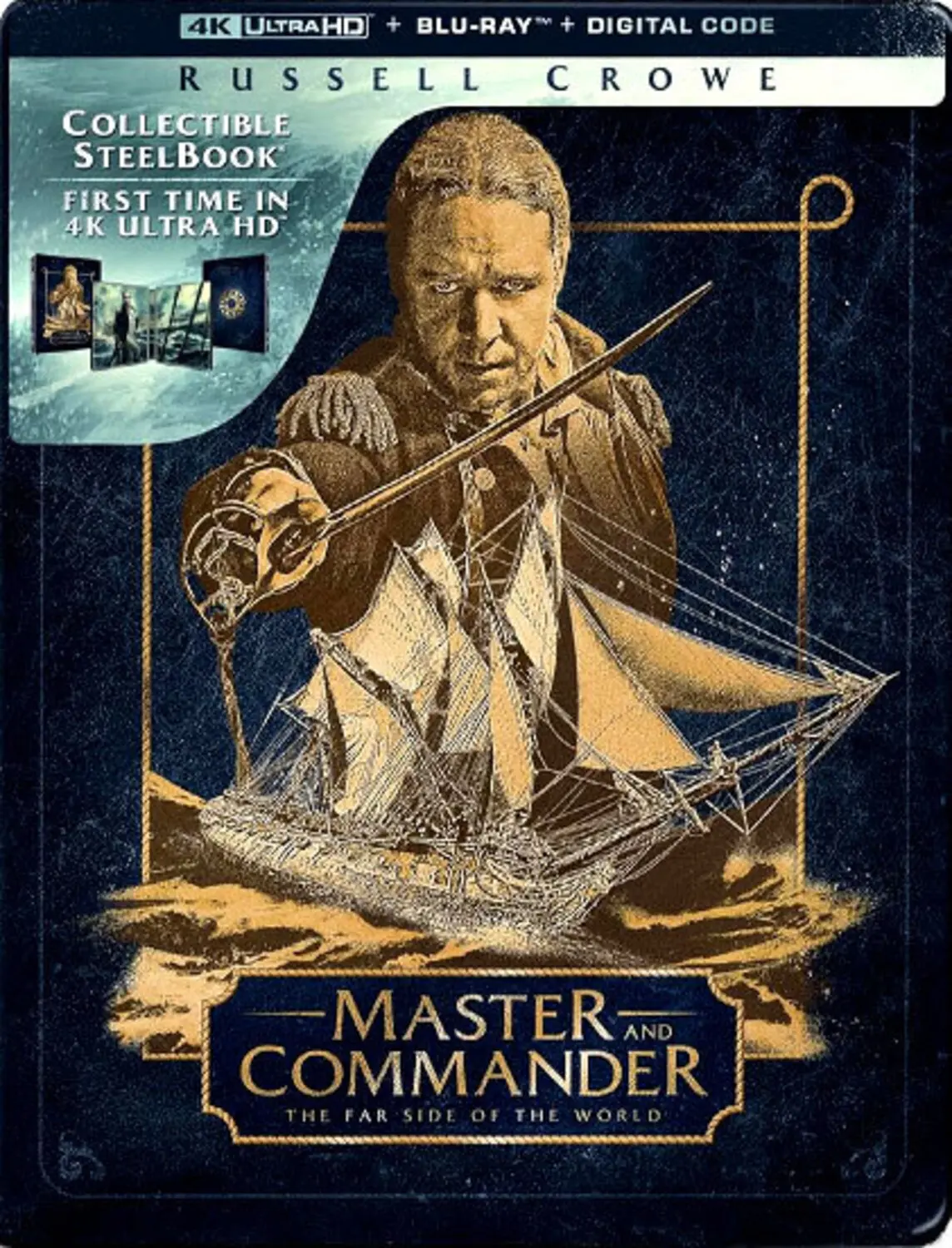 Master and Commander: The Far Side of the World (Steelbook)  [4K ULTRA HD BLU-RAY MOVIE] Ltd Ed, With Blu-Ray, Steelbook, 4K Mastering,