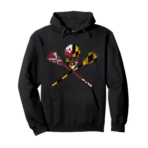 Maryland Flag Lacrosse Boys Hoodie Mens College LAX Stick Pullover Hoodie - Rauldiazde Shop Fb07pvwk4qc