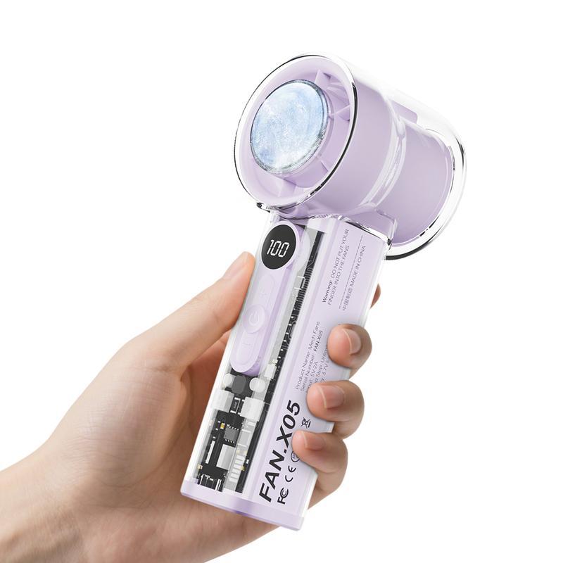 Mini Portable Fan  | Pocket Hurricane Fan | Turbo Boost Output | Adjustable Speed | Digital Display | Perfect for: Office, Library, Camping, Sports, Kitchen Aid, Industrial Workshop