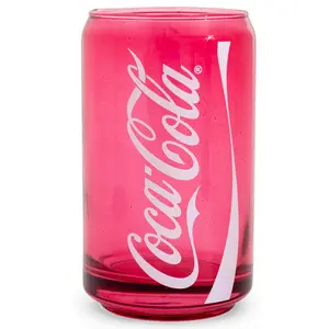 Coca-Cola Can-Shaped Red Glass Cup | Holds 10 Ounces