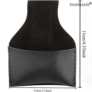 1PC Portable Billiard Chalk Bag with Hook/Clip, Universal Pool Cue Chalk Holder, Durable Billiards Snooker Accessories Carry Pouch