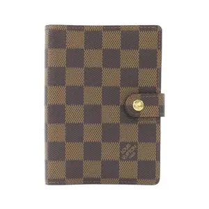Pre-owned Louis Vuitton Canvas Small Leather Goods Agenda Damier Organizer