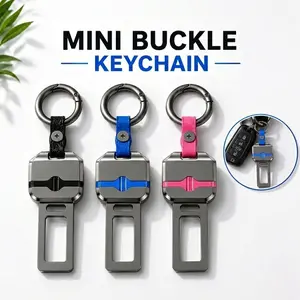 Mini Buckle Keychain & Lanyard I Universal Clip Key Ring | Father's Day Gift for Dad, Heavy Duty EDC Car Accessory Gadget for Summer Road Trip, Anti-Lost Belt Hook, Cool Birthday Gifts for Him, Boyfriend