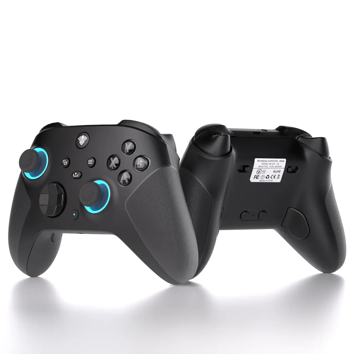 YUYIU 2-Pack Wireless Hall Effect Controller for XboxSeries X|S & Steam PC – Hall Effect Joysticks, Turbo & Macro Programming, Dual-Stage Triggers, Dual Vibration, 7 RGB Lights, 3.5mm Audio, 1000mAh Battery, Console Gaming Accessories