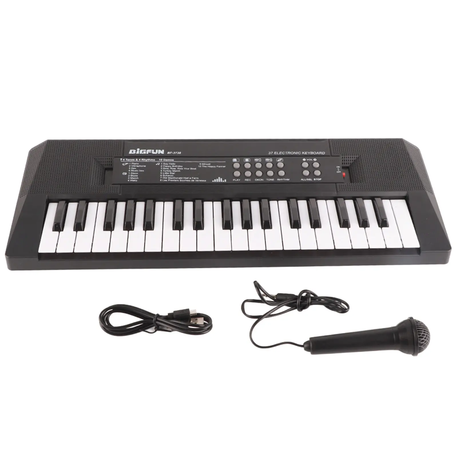 37-Key Portable Digital Keyboard Piano for Children - Electronic Piano Keyboard Toy, Musical Instrument with Microphone and Recording Function