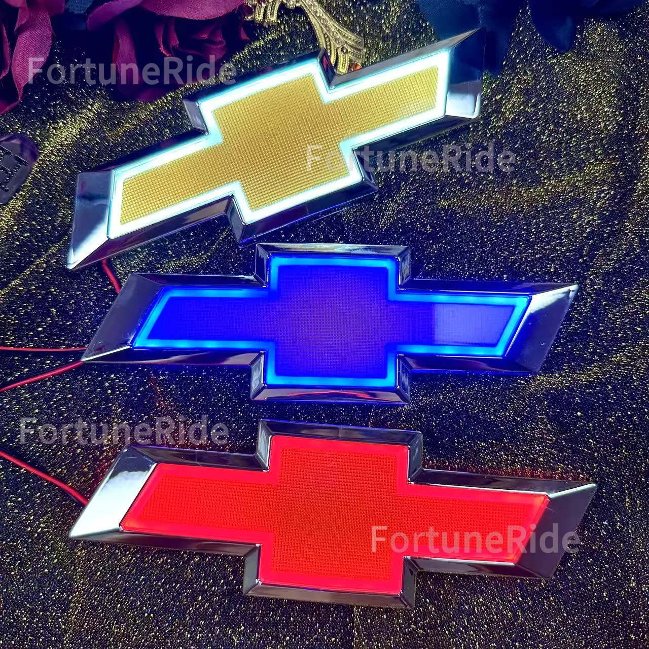 Luminous 5D LED Rear Tail Emblem Light Adhesive Decals for Chevrolet Cruze, Malibu, New Epica - Chevy Car Accessories, Accessories for Car, Vehicle Exterior Decoration