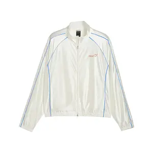 PUMA Mens Fenty X T7 Piping  Athletic Outerwear Casual - White