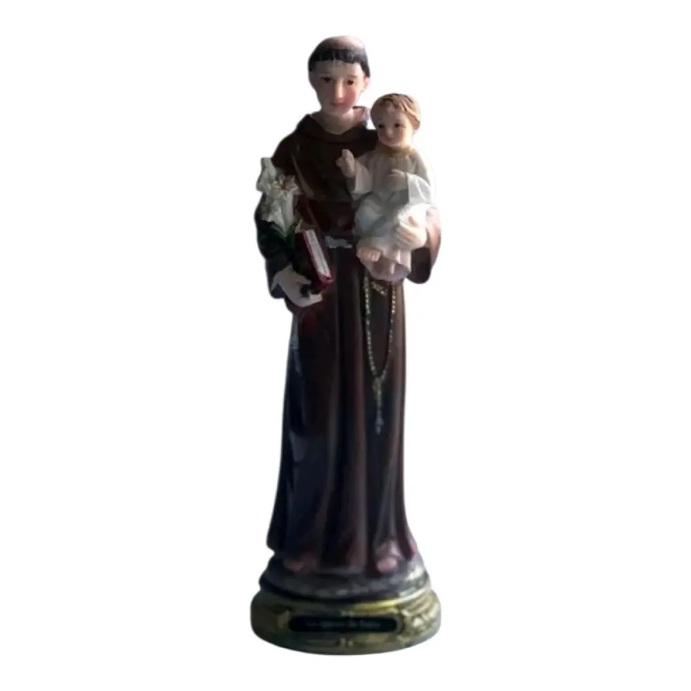 San Antonio de Padua 8"Inches Tall Estatua - Detailed Figure Saint Anthony of Padua Tadeo Brand New Religious Decor