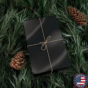 Elegant Black Gift Wrap Papers for Any Occasion, Sleek Wrapping Paper for Birthdays, Weddings, Holidays, Eco-Friendly Packaging, [...]